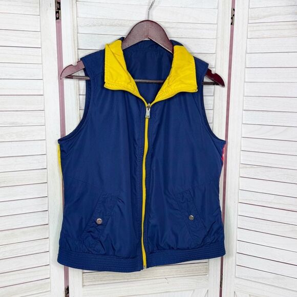 Lauren Ralph Lauren Reversible Colorblock Nautical Flags Sailing Vest Medium - Picture 7 of 13